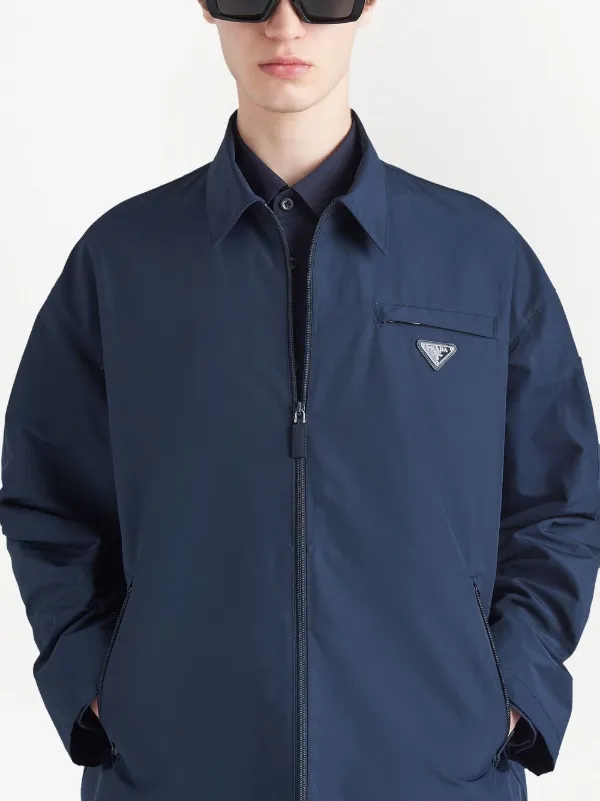 Prada blue best sale nylon jacket