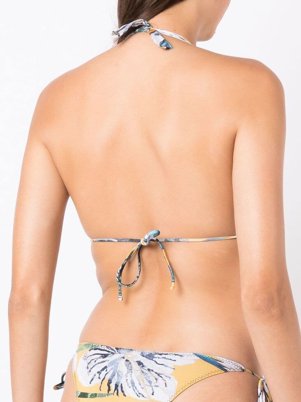 Shop Clube Bossa Floral Bikini Top In Blue