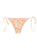 Clube Bossa Aava leaf-print bikini bottoms - Orange