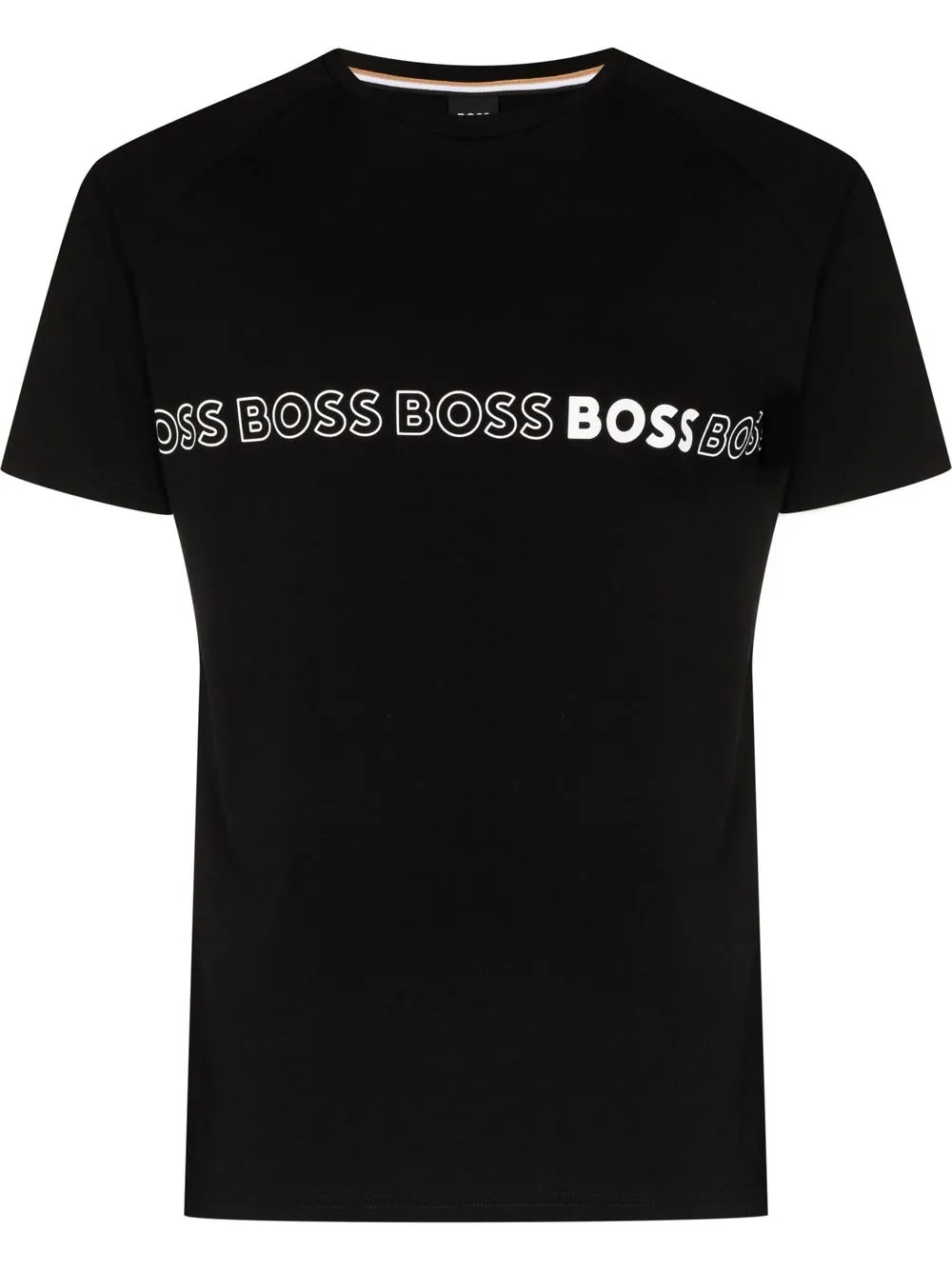 

BOSS playera cruzada con logo - Negro