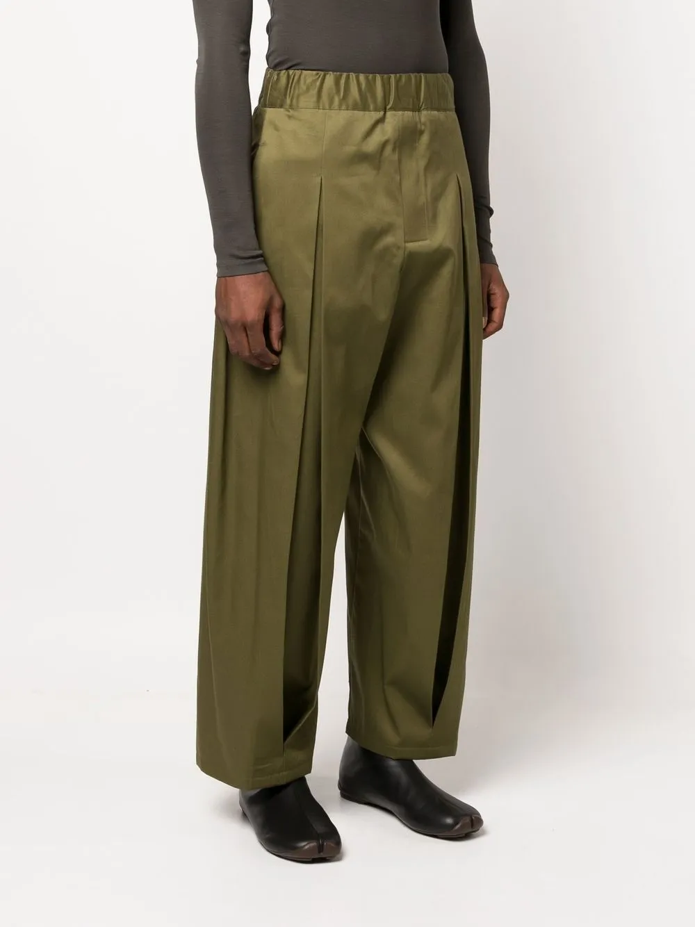 sage nation BOX PLEAT TROUSER SM-