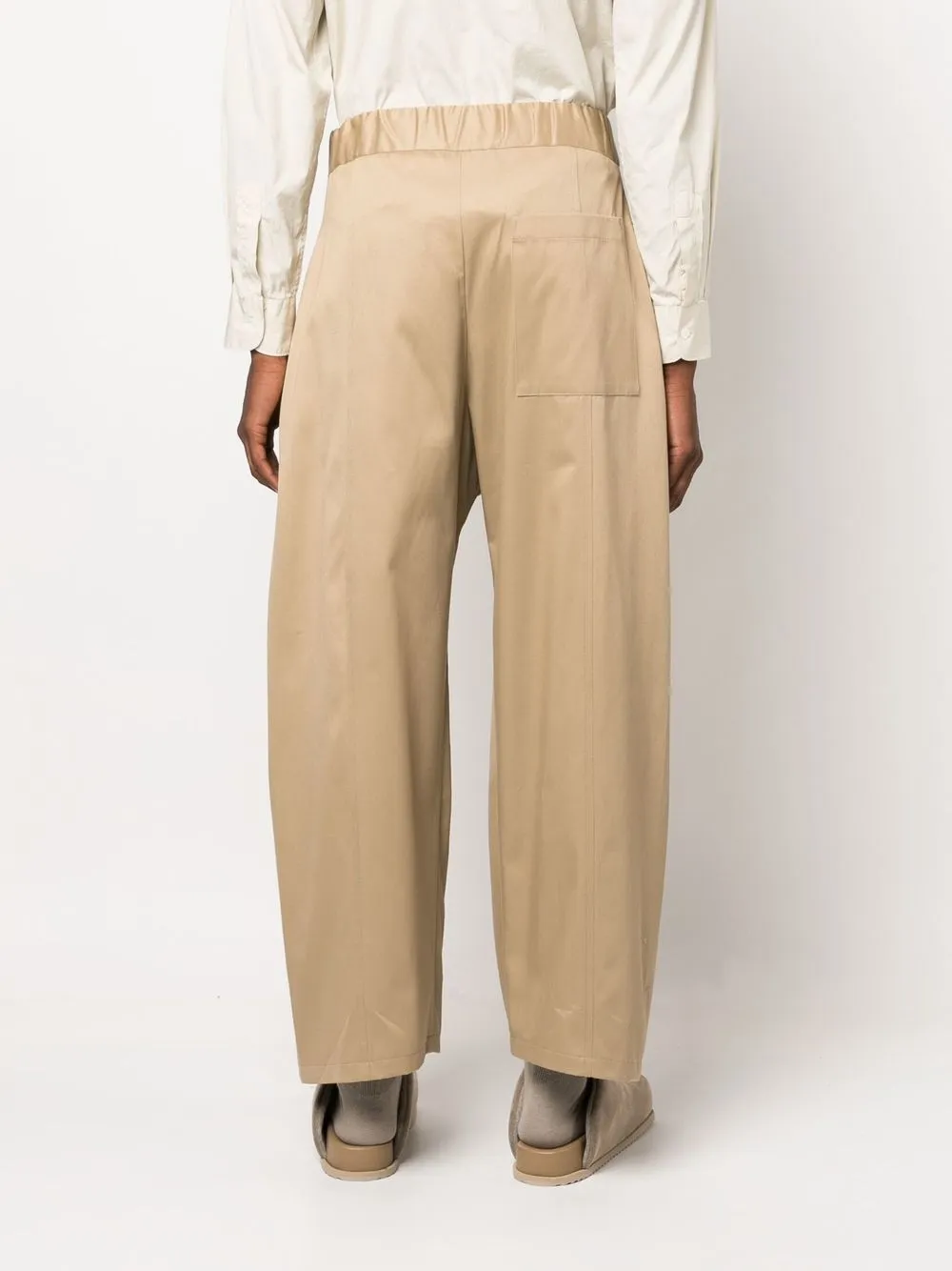 SAGE NATION box-pleat wide-leg Trousers - Farfetch