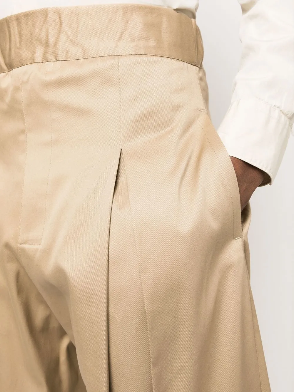 SAGE NATION box-pleat wide-leg Trousers - Farfetch