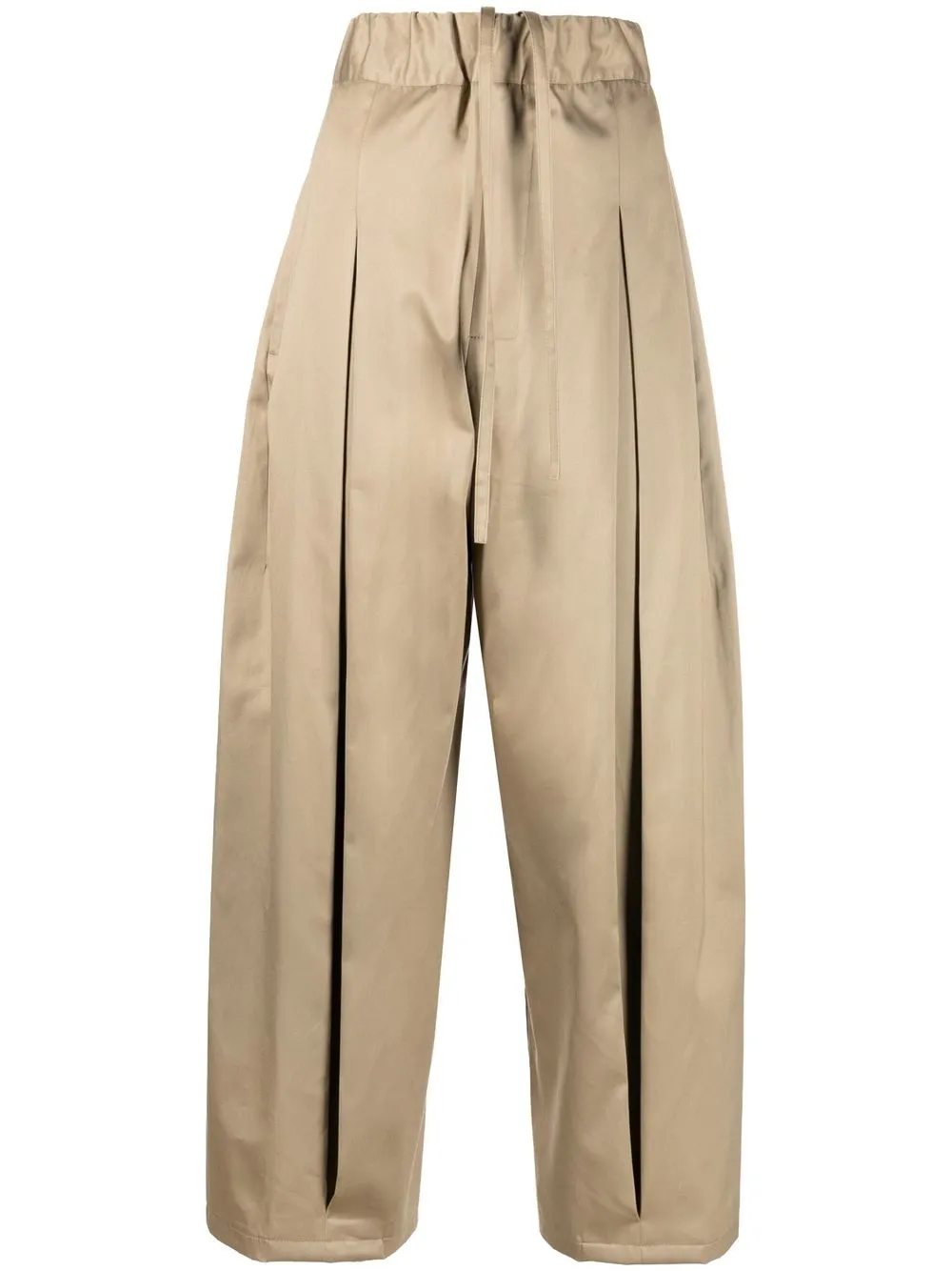 SAGE NATION box-pleat wide-leg Trousers - Farfetch