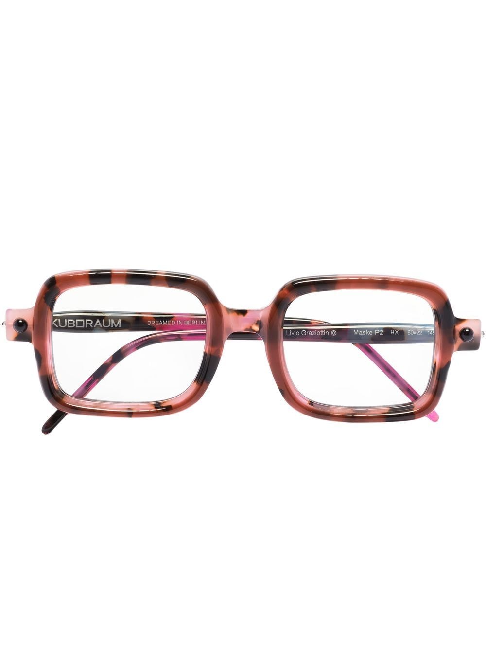 Kuboraum square-frame tortoiseshell-effect Glasses - Farfetch