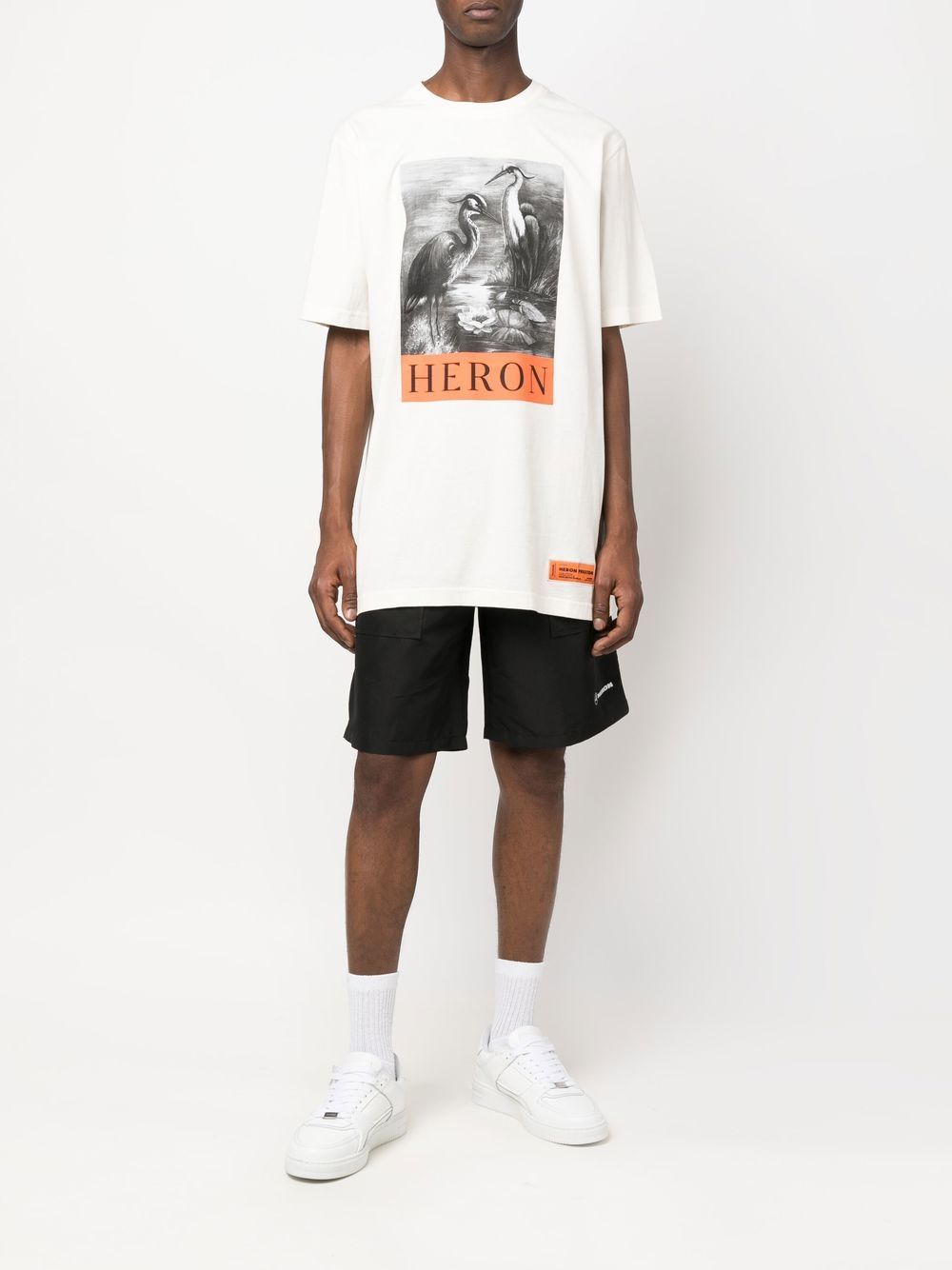 Heron Preston Trainingsshorts met print - Zwart