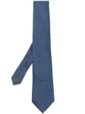 Brunello Cucinelli all-over polka-dot print tie - Blue