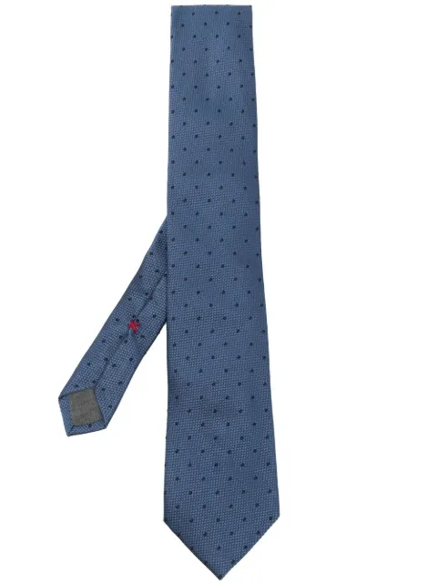 Brunello Cucinelli all-over polka-dot print tie