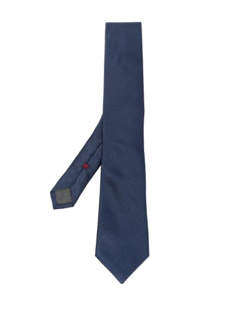 Brunello Cucinelli textured-finish pointed-tip tie Men