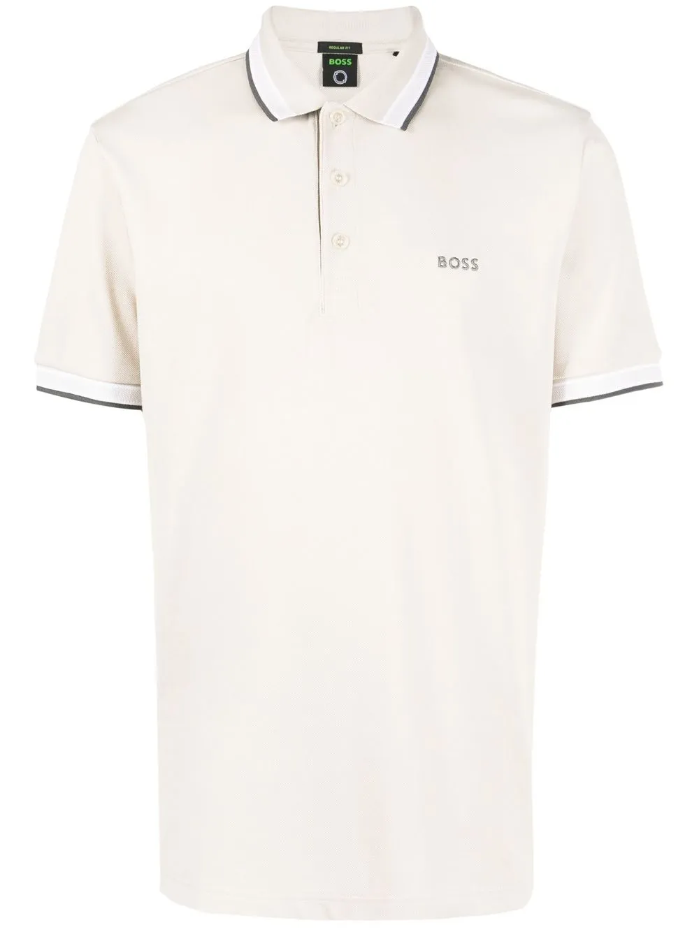 

BOSS playera tipo polo Paddy con volantes - Neutro