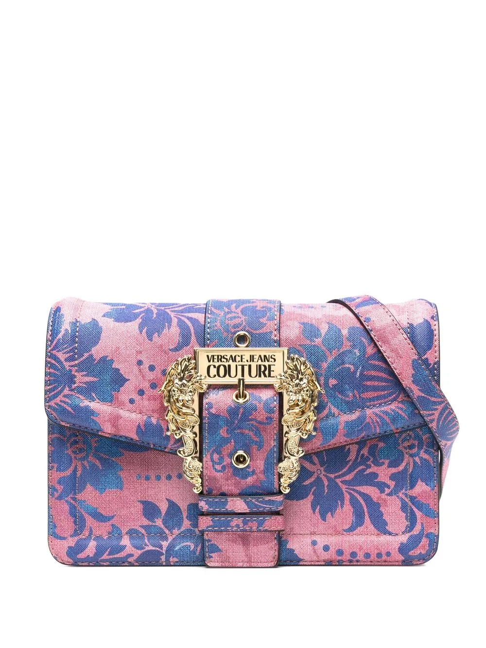 

Versace Jeans Couture logo-buckle shoulder bag - Pink