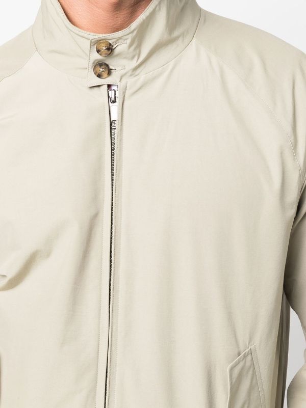 bomber jacket with button collar