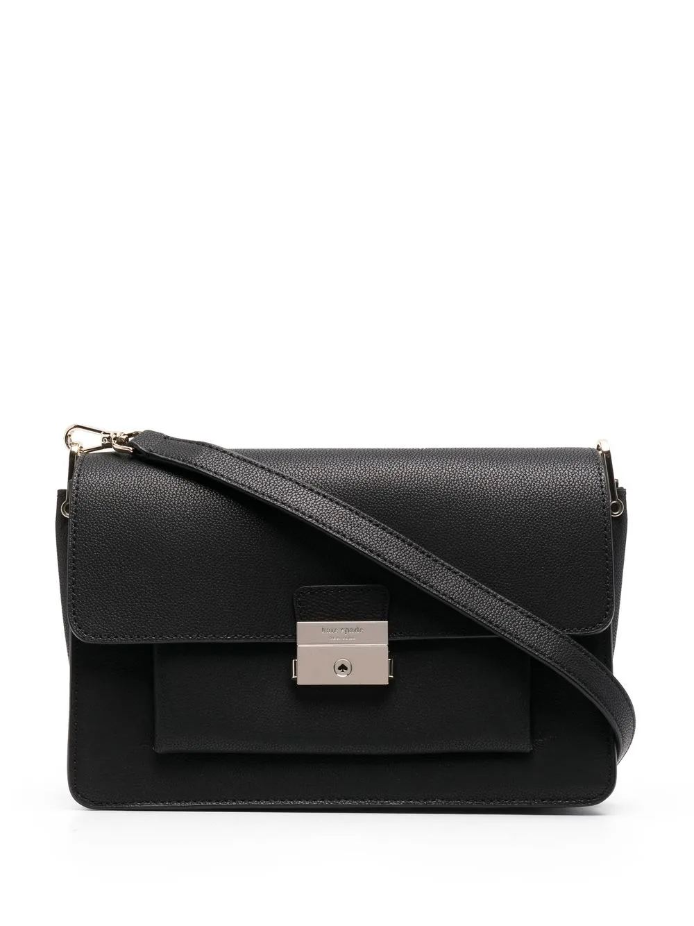 

Kate Spade engraved-logo leather tote - Black