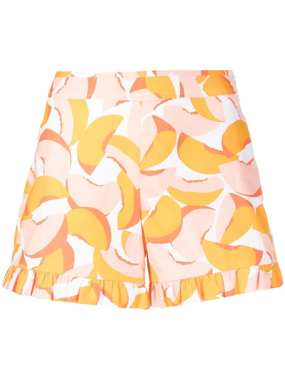 

Kate Spade Peaches ruffled shorts - Orange