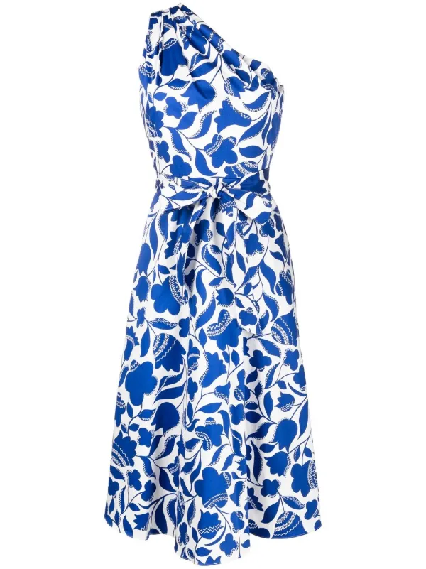 Kate Spade floral-print one-shoulder 