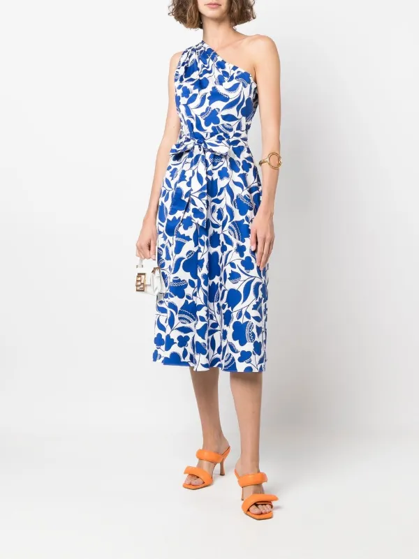 Kate Spade floral-print one-shoulder 