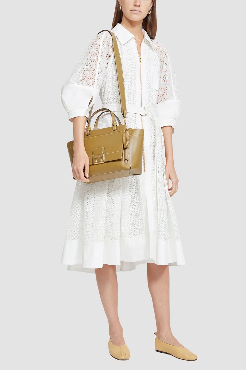 Pashli Soft Shoulder Bag-neutrals #1 Pashli Soft Shoulder Bag, toffee calf leather gold-tone logo plaque contrast stitching side zip fastening two top handles adjustable detachable shoulder strap top zip fastening main compartment- 5
