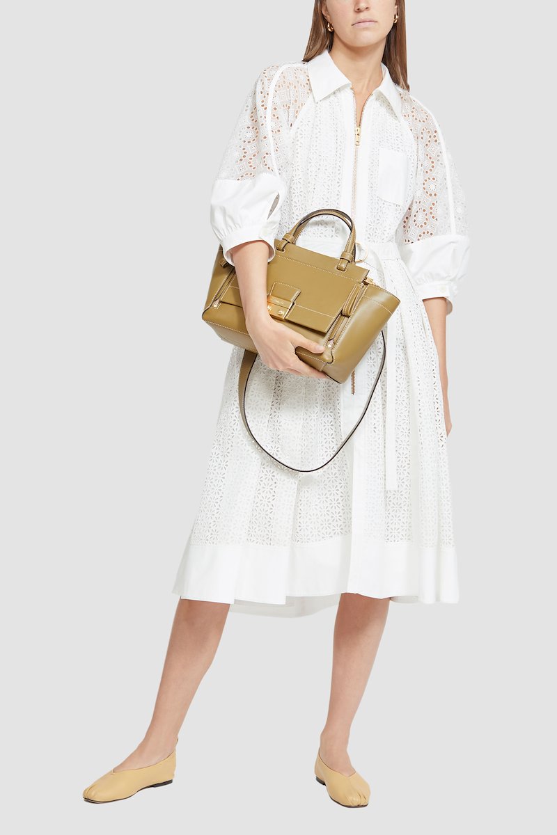 Pashli Soft Shoulder Bag-neutrals #0 Pashli Soft Shoulder Bag, toffee calf leather gold-tone logo plaque contrast stitching side zip fastening two top handles adjustable detachable shoulder strap top zip fastening main compartment- 4