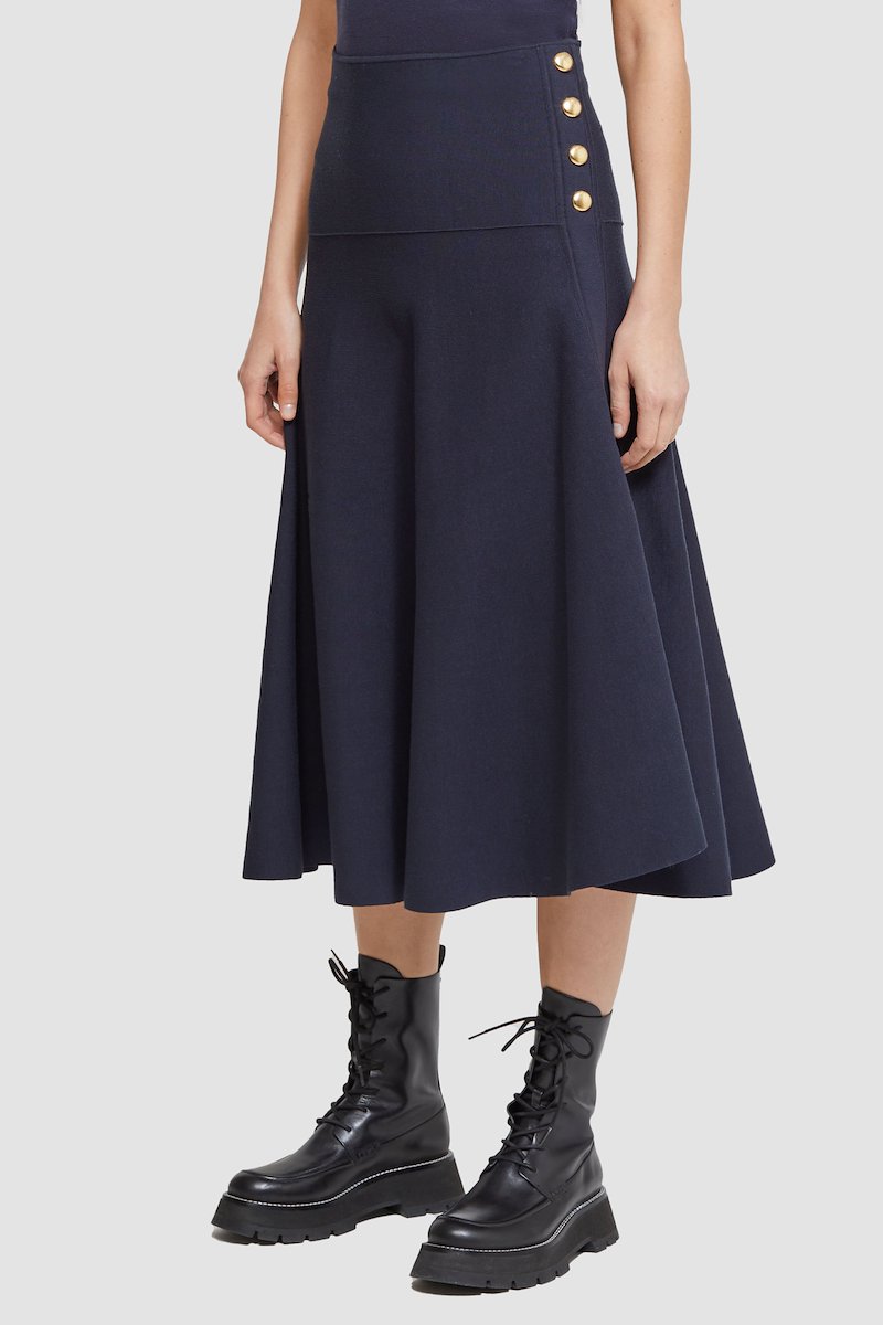 Tech Milano Flare Skirt -blue #0 Tech Milano Flare Skirt , null- 4