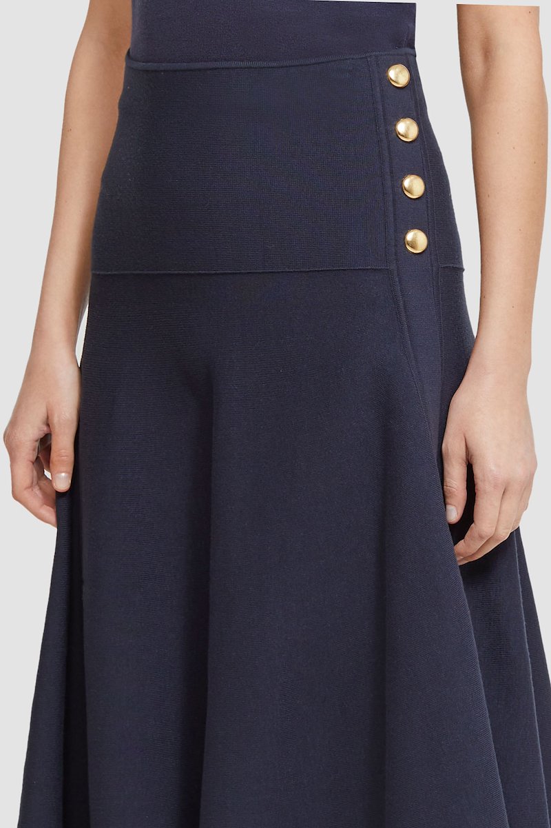Tech Milano Flare Skirt -blue #0 Tech Milano Flare Skirt , null- 6
