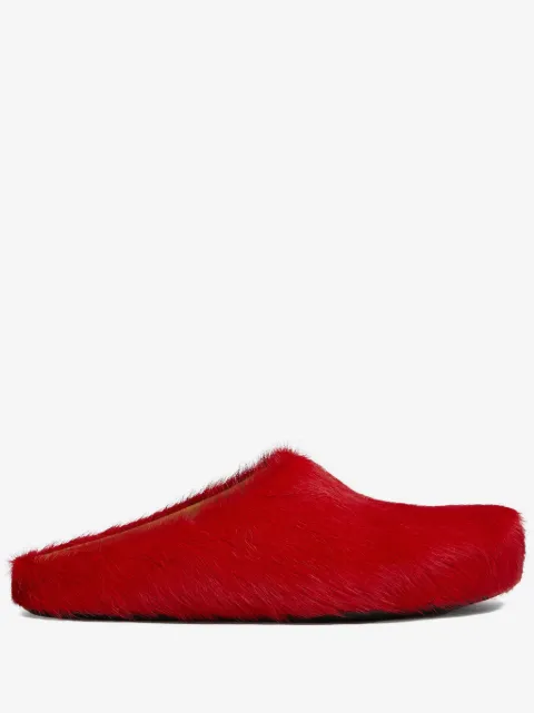 Marni long hair calfskin Fussbett sabot