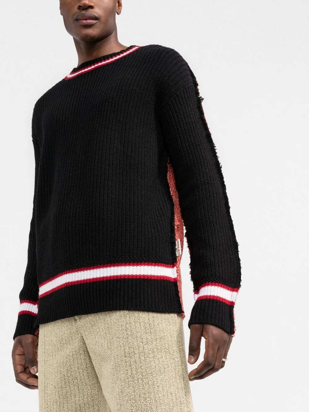 Affordable Marni two-tone round-neck jumper Men