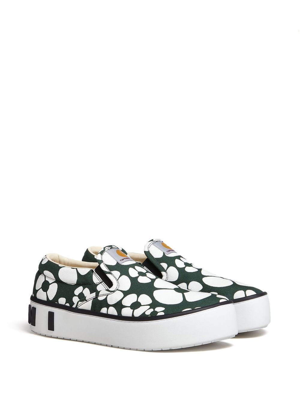 Marni x Carhartt sneakers met bloemenprint - Groen