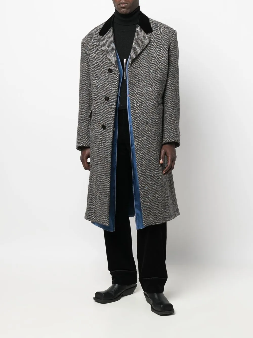 Knuth Marf】herringbone mix over coat-