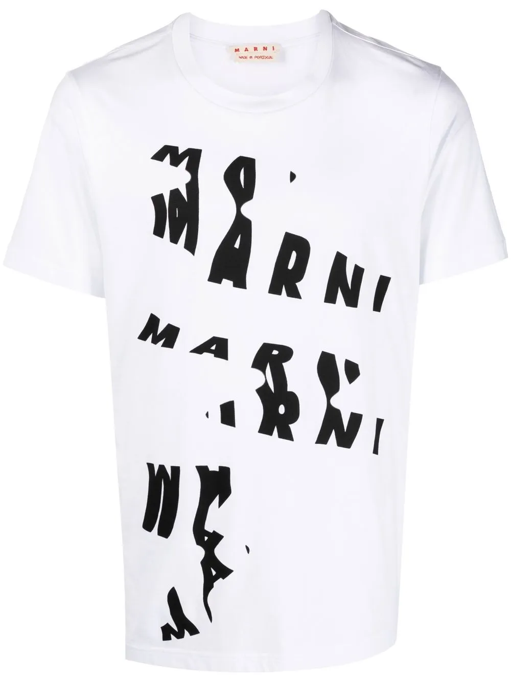 

Marni abstract logo-print T-shirt - White