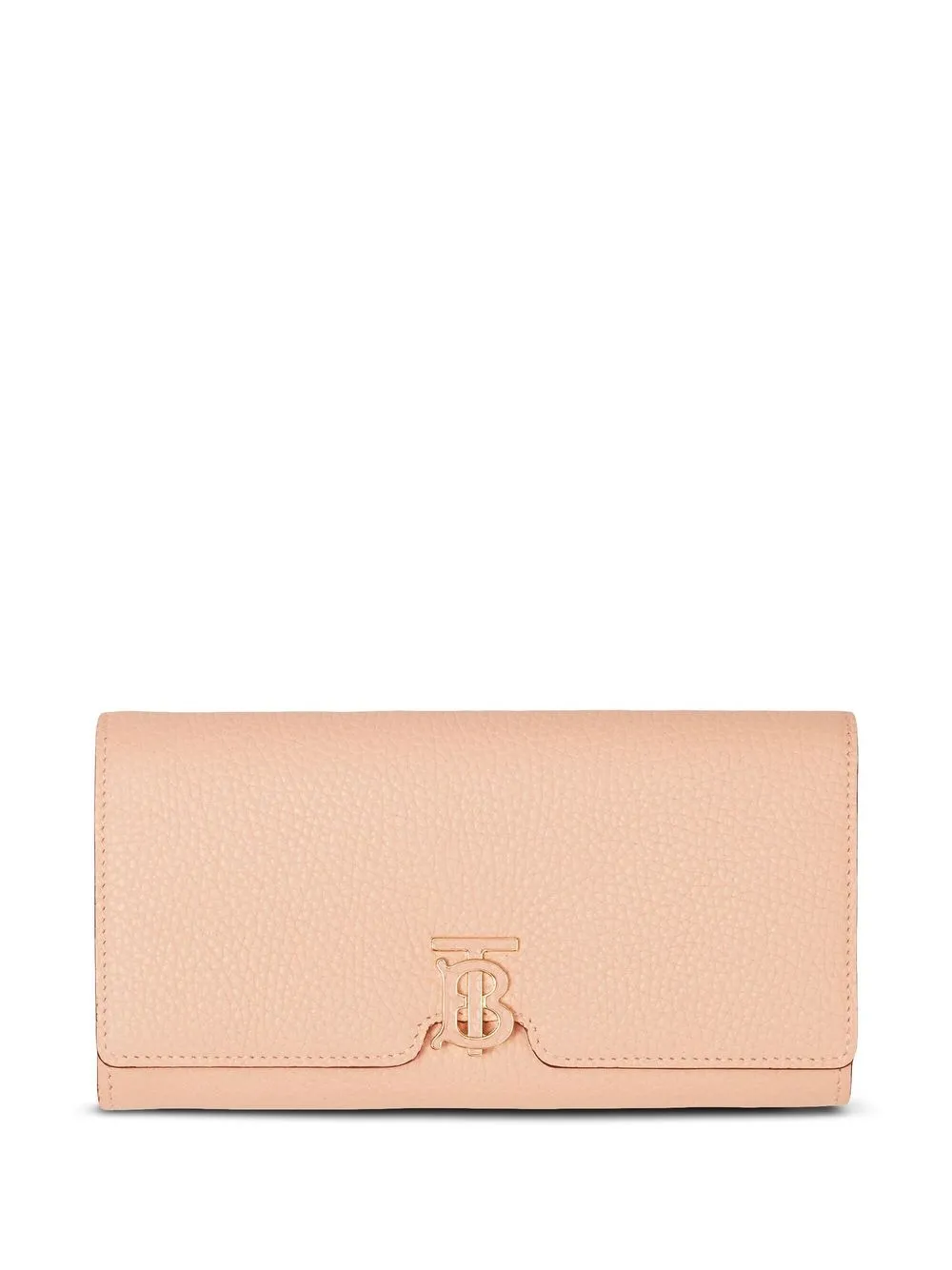 

Burberry cartera granulada con placa TB - Rosado