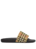 Burberry Vintage check print slides - Neutrals