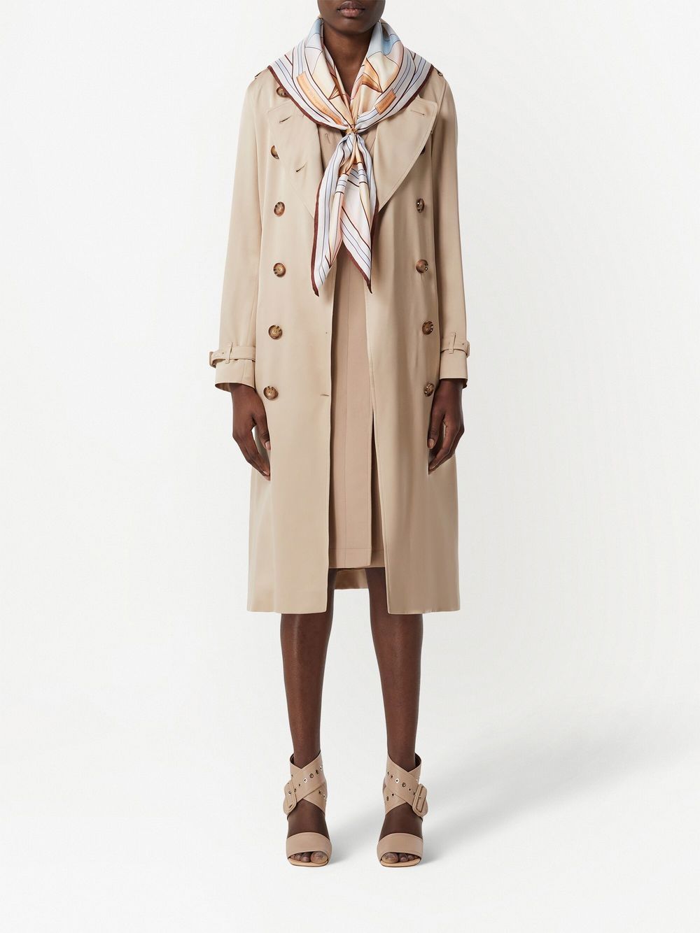 Burberry Zijden sjaal - Beige