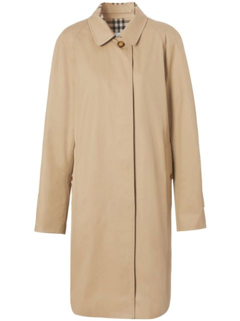 Cheap Burberry classic-collar single-breasted coat Women