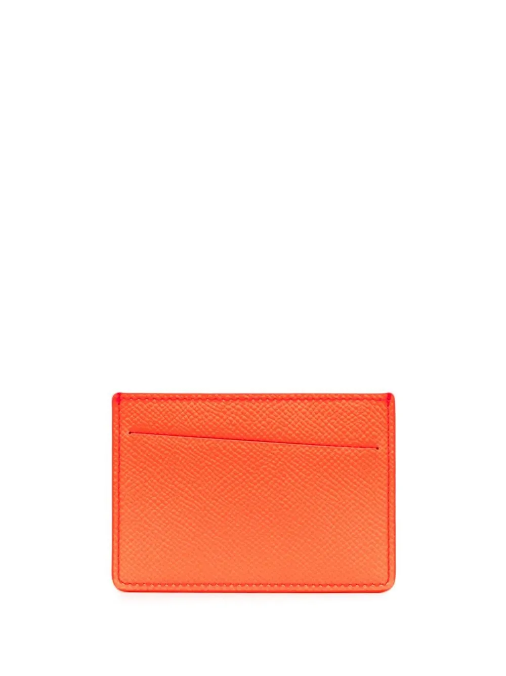 

Maison Margiela tarjetero con logo en relieve - Naranja