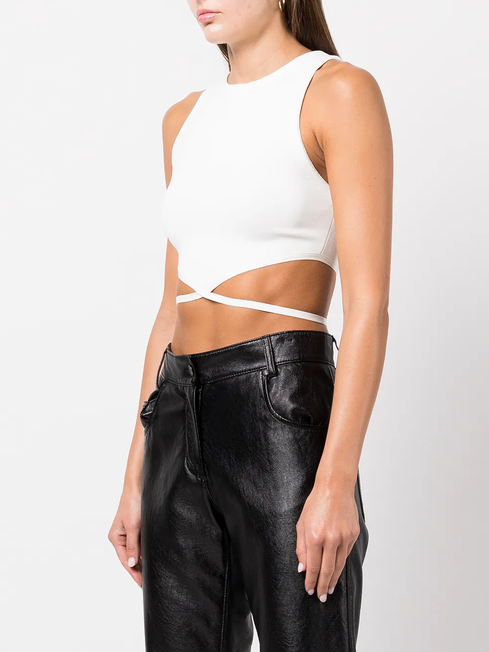 alice + olivia Top Latia smanicato crop | Top | Image 3