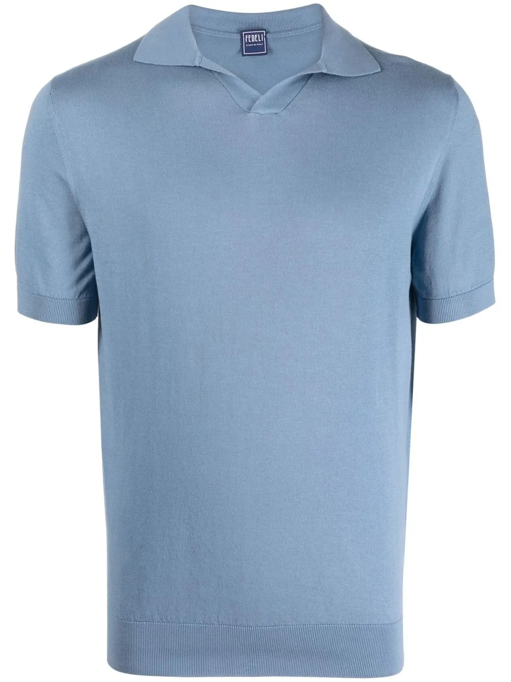 

Fedeli playera tipo polo de manga corta - Azul