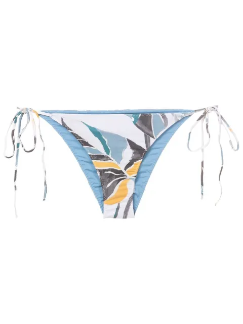 Clube Bossa leaf-print side-tie bikini-bottoms