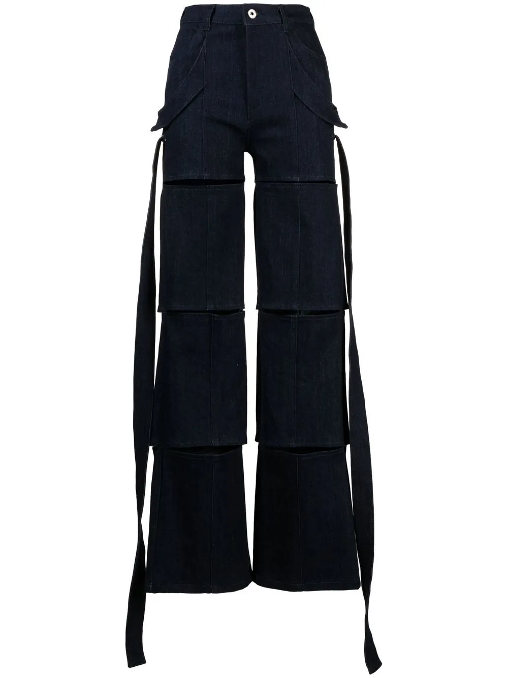 

Mônot cut-out high-waisted jeans - Blue