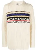 MARANT Gerald jacquard jumper - White