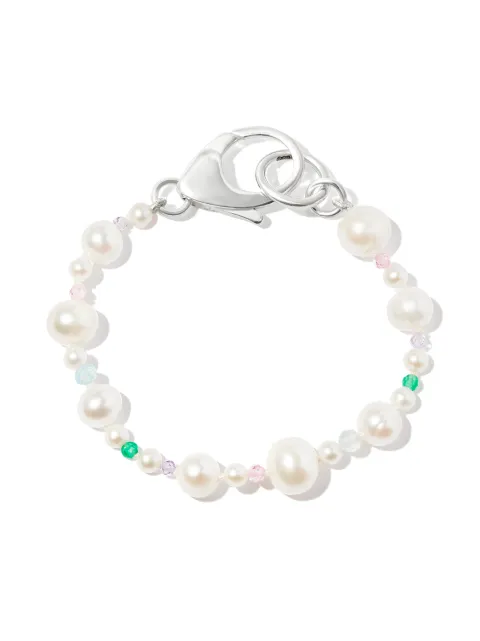 Hatton Labs Pebbles pearl and bead bracelet