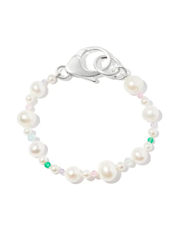 Hatton Labs Pebbles パール ブレスレット | シルバートーン | FARFETCH JP