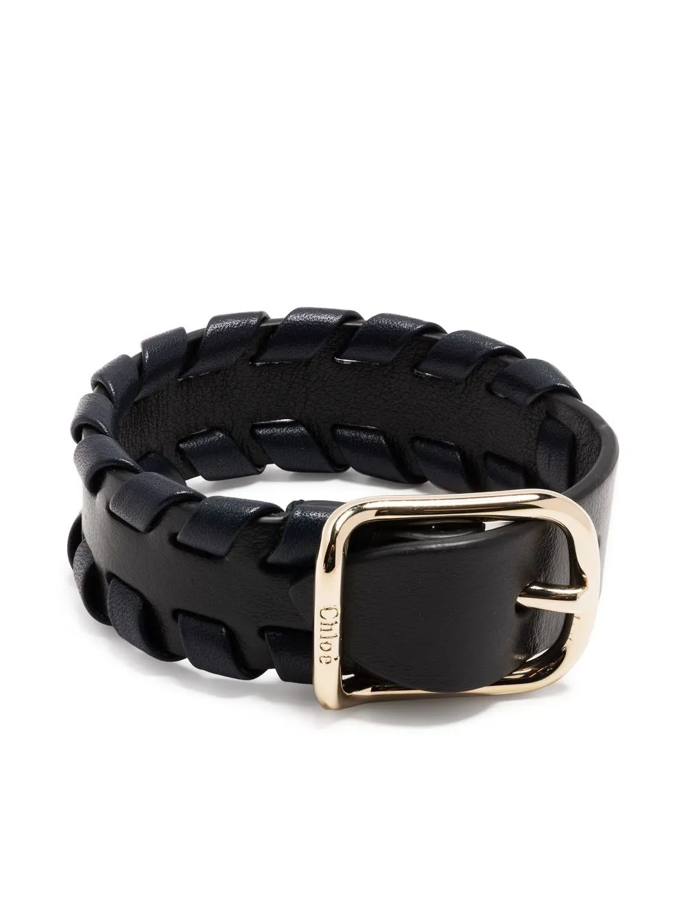 

Chloé buckled leather bracelet - Black