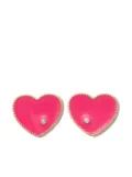 Yvonne Léon 9kt yellow gold enamel and diamond earrings