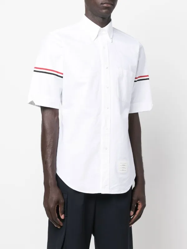 Thom Browne RWB ストライプ ポロシャツ | ホワイト | FARFETCH JP