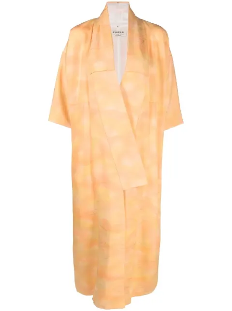 A.N.G.E.L.O. Vintage Cult 1970s marble-effect square-sleeved coat