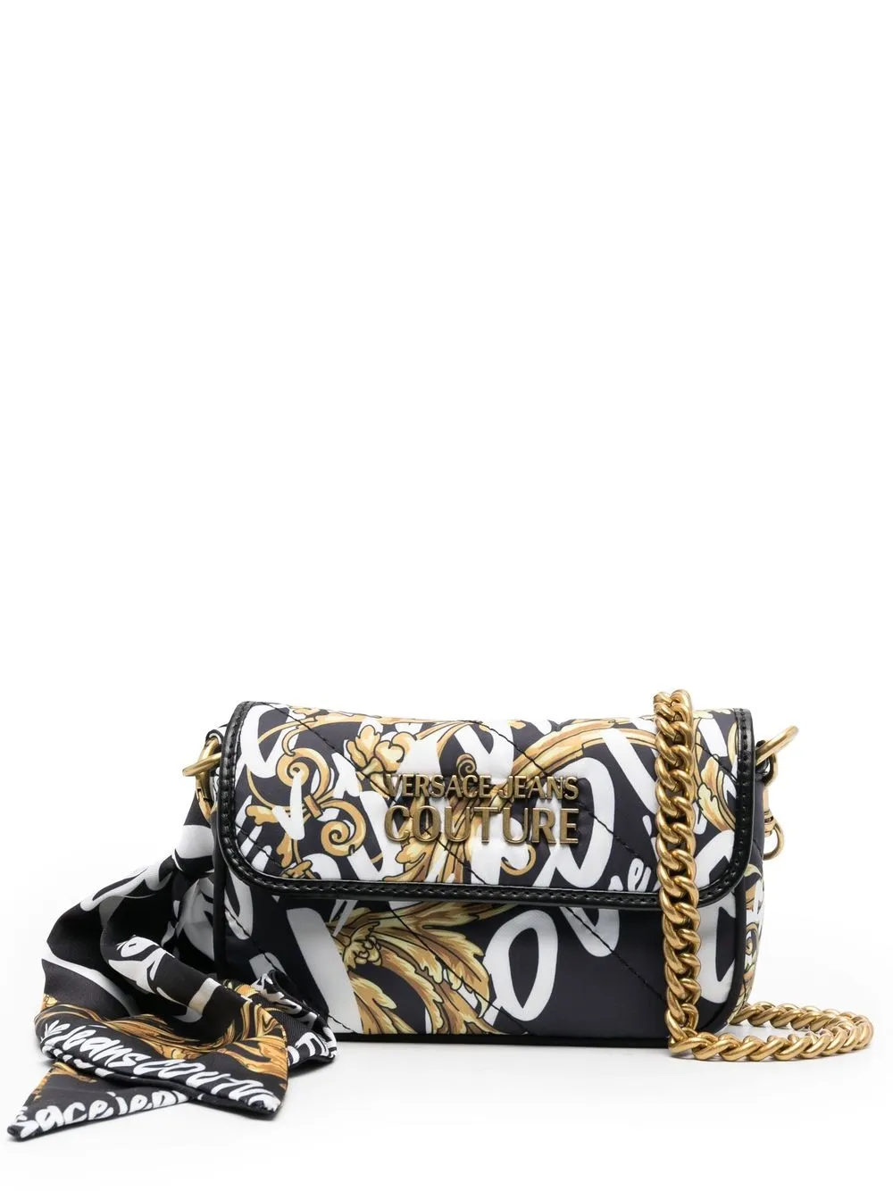 

Versace Jeans Couture bolsa de hombro con motivo barroco - Negro