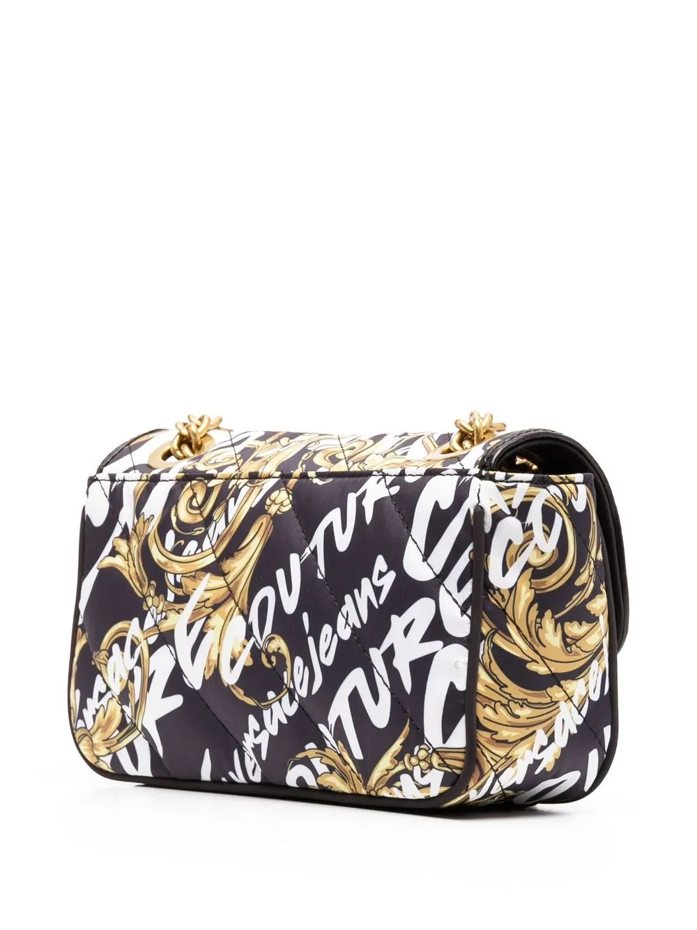Versace Jeans Couture Baroqueprint Crossbody Bag In Black ModeSens