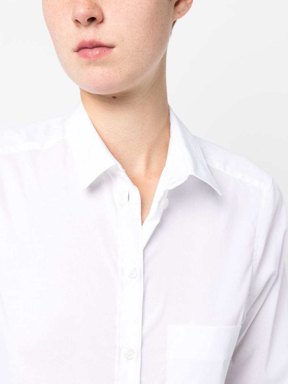 Shop Filippa K Long-sleeve Button-up Shirt In White