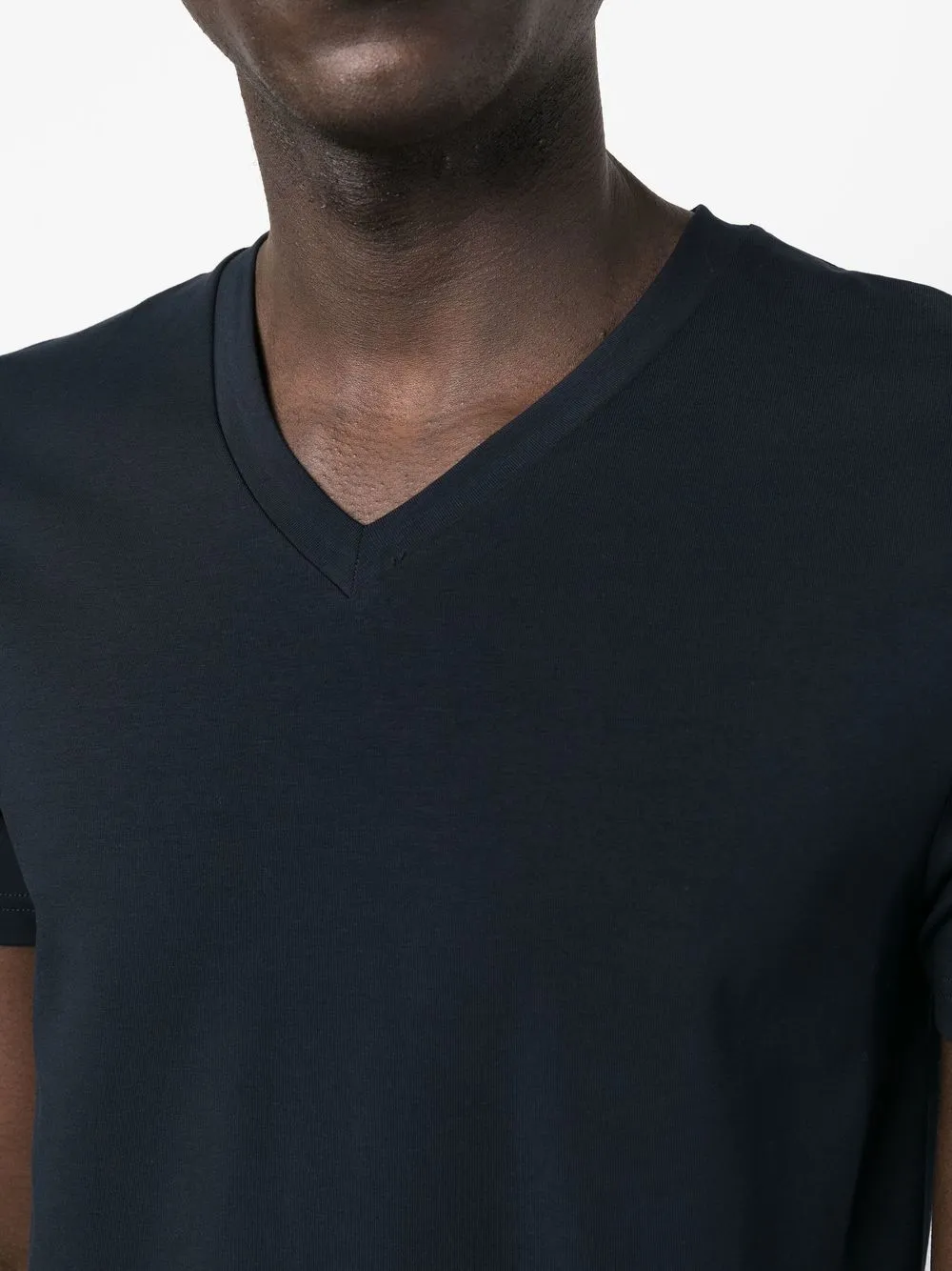 Shop Filippa K V-neck Short-sleeve T-shirt In 蓝色