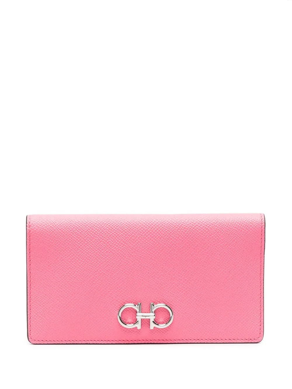 

Salvatore Ferragamo cartera con logo Gancini - Rosado